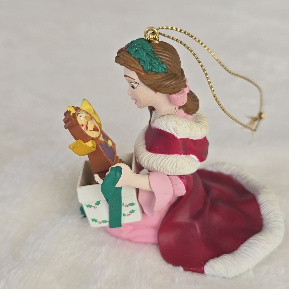 Vintage Disney's Beauty and the Beast Bell & Cogsworth Christmas Ornament
